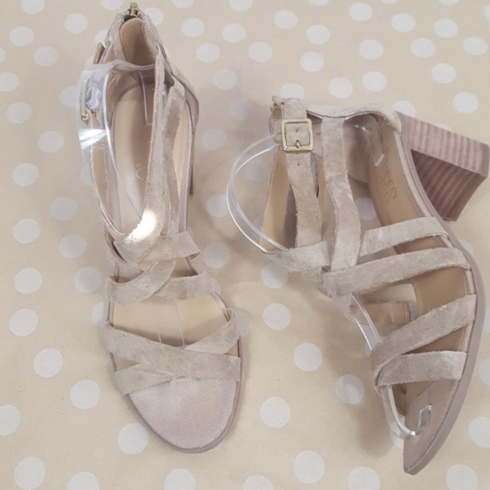 👏 MUST GO Franco Sarto Suede Block Heels